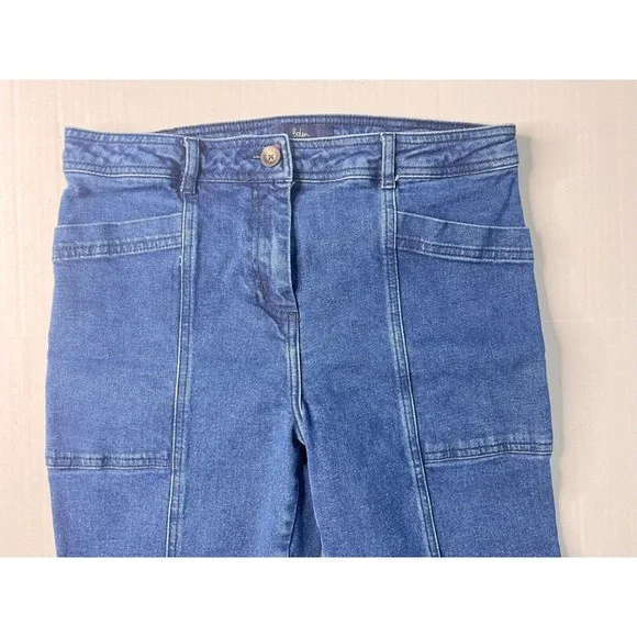 Boden Slim Jeans Cargo Pockets Jegging 8R Blue Denim - Picture 4 of 10
